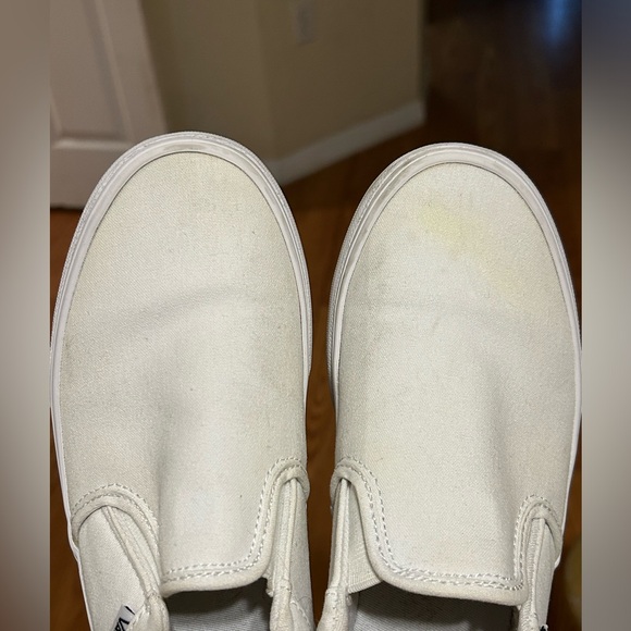 All White Slip-on Vans🤍 - Picture 5 of 12